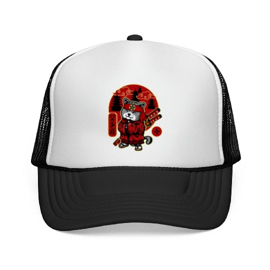 Samurai Cat Trucker Caps