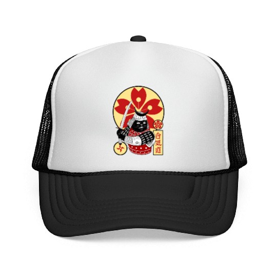 Samurai Cat Trucker Caps