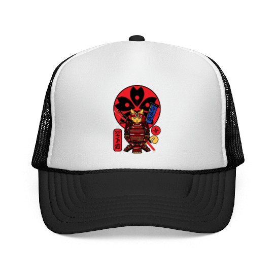 Samurai Cat Trucker Caps