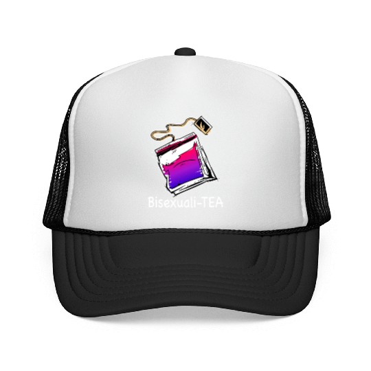Bisexualitea Funny Bisexual Tea Bag Bi Pride Color Trucker Caps