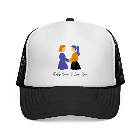 lesbian lgbtq pride valentine day 202 valentines Trucker Caps