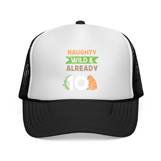 Gift 10 years birthday girl boy Ape Monkey Trucker Caps