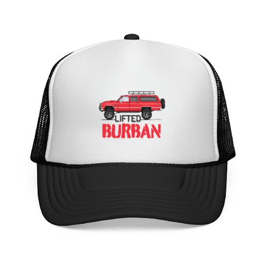 burban Cardinal Red Trucker Caps