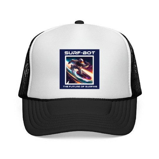 Robot Silver Surfer Trucker Caps