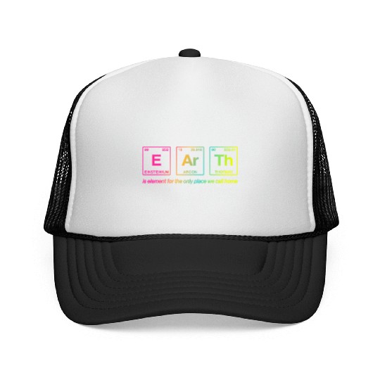 EARTH - written in elements of the periodic table Trucker Caps