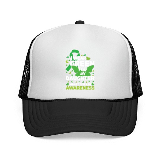 I Wear Green For Daughter Kidney Disease Awareness Trucker Caps