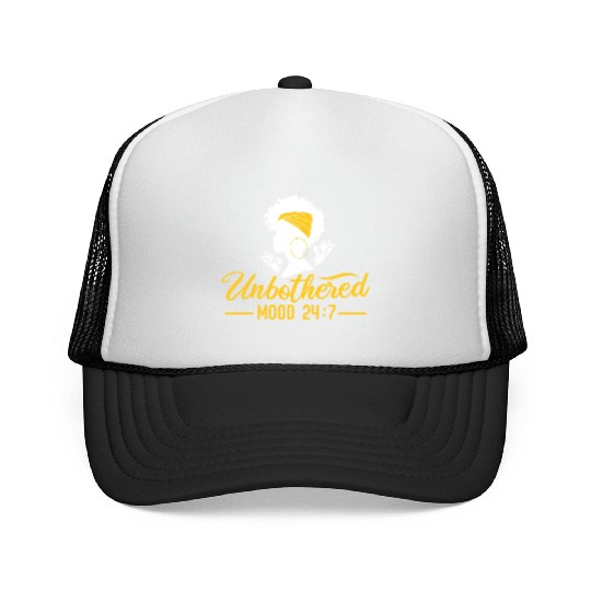 Unbothered Mood/Black Girl Magic/African American Trucker Caps