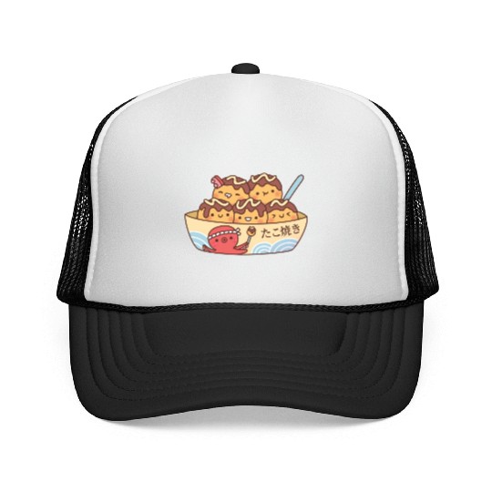 Kawaii Japanese Food Takoyaki Octopus Balls Trucker Caps