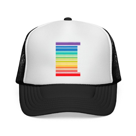 Barcode Gay Pride LGBT Lesbian Bisexual Trucker Caps