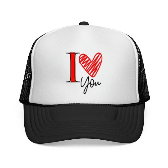 I love you Trucker Caps