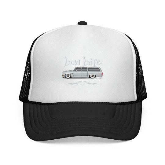 low life Light Silver Trucker Caps
