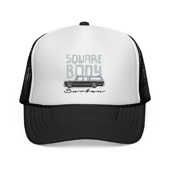 square body Light Silver Trucker Caps