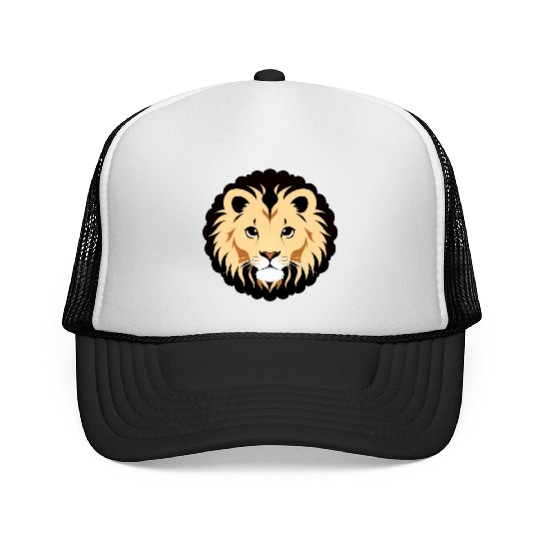 Royal Cartoon Lion - King of the Jungle 7 Trucker Caps