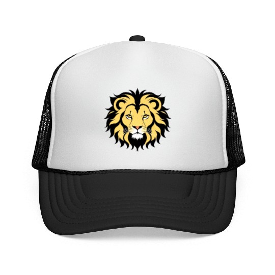 Royal Cartoon Lion - King of the Jungle 9 Trucker Caps