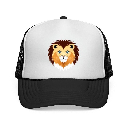 Royal Cartoon Lion - King of the Jungle 5 Trucker Caps