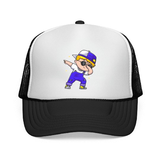 Dabbing Boy Trucker Caps