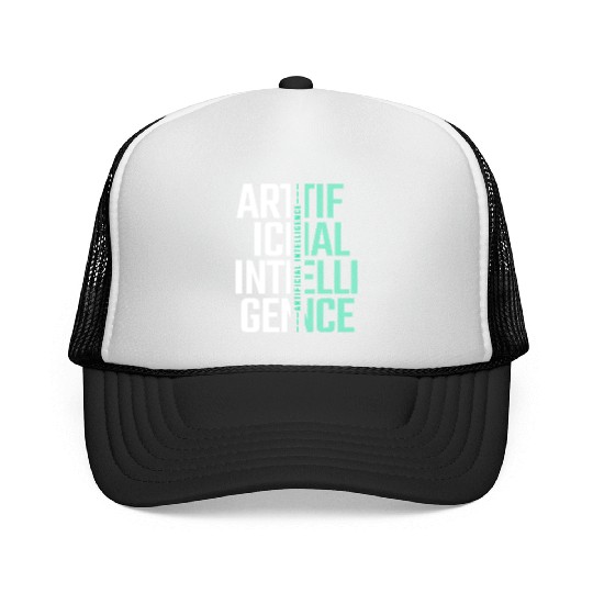 AI Artificial Intelligence Futuristic Nerd Gift Trucker Caps