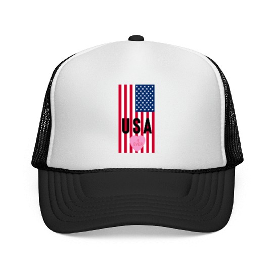 USA Stars and Stripes Trucker Caps