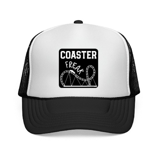 Roller Coaster freak Trucker Caps