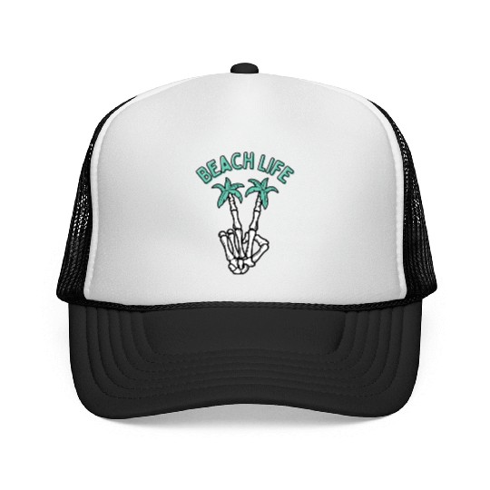 Beach Life Peace Streetwear Trucker Caps