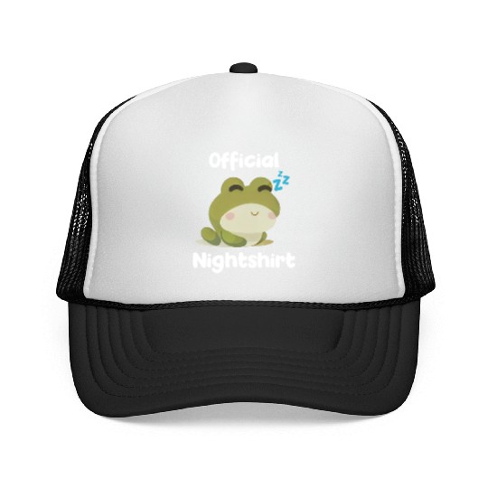 Cute Frog Sleepshirt Nightwear Nightshirt Sleep Trucker Caps