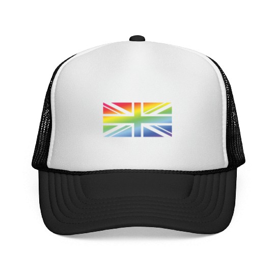 Union Jack / Rainbow Flag (Great Britain / UK) Trucker Caps