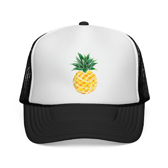 Funny Pineapple Volleyball Trucker Caps