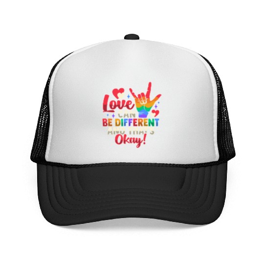 Gay Pride LGBTQ Design for a Pride Parade Trucker Caps
