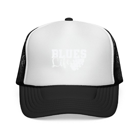 Blues Life Music Trumpet Chicago Trucker Caps