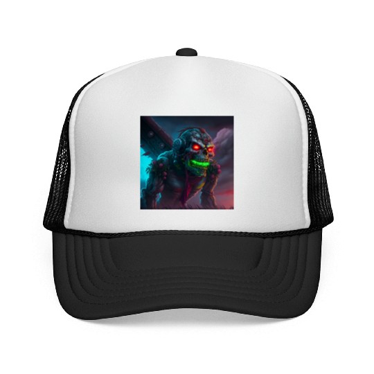 ZOMBIE IRON MAIDEN (version 15) Trucker Caps