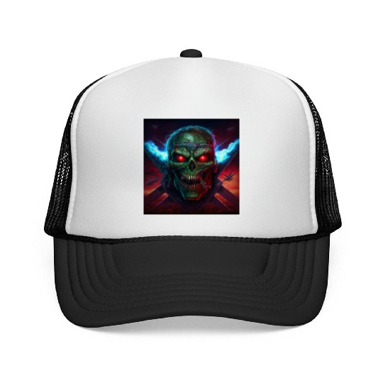 ZOMBIE IRON MAIDEN (version 14) Trucker Caps