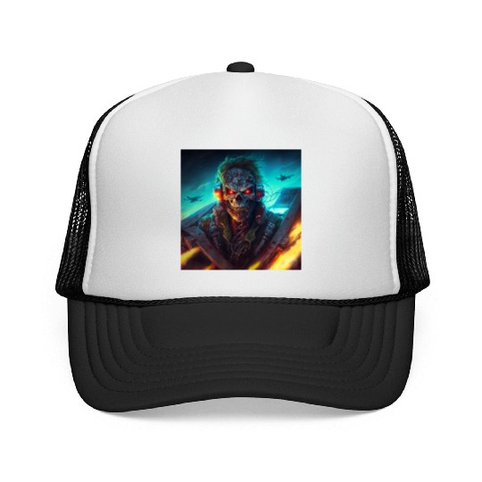 ZOMBIE IRON MAIDEN (version 13) Trucker Caps