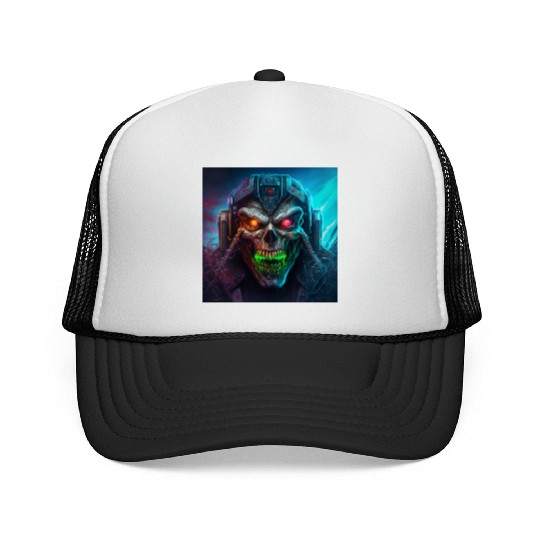 ZOMBIE IRON MAIDEN (version 8) Trucker Caps