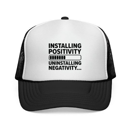 Installing Optimistic People Happiness Positive Trucker Caps