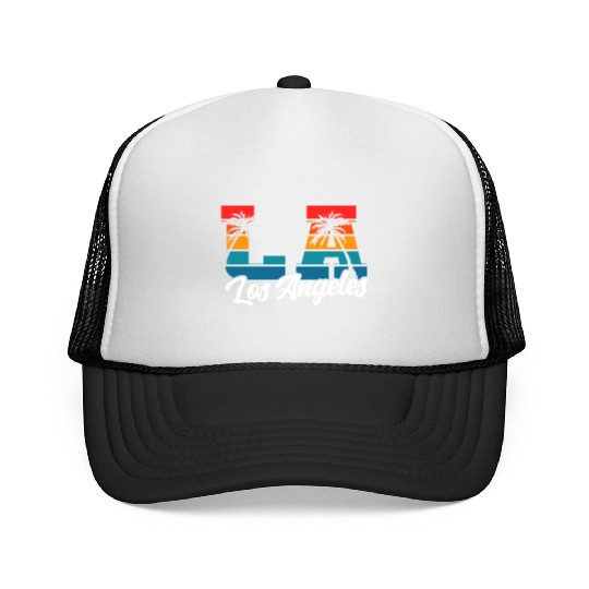 Los Angeles LA California Gift Trucker Caps