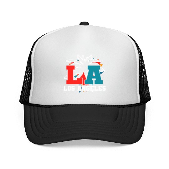 Los Angeles LA California Gift Trucker Caps