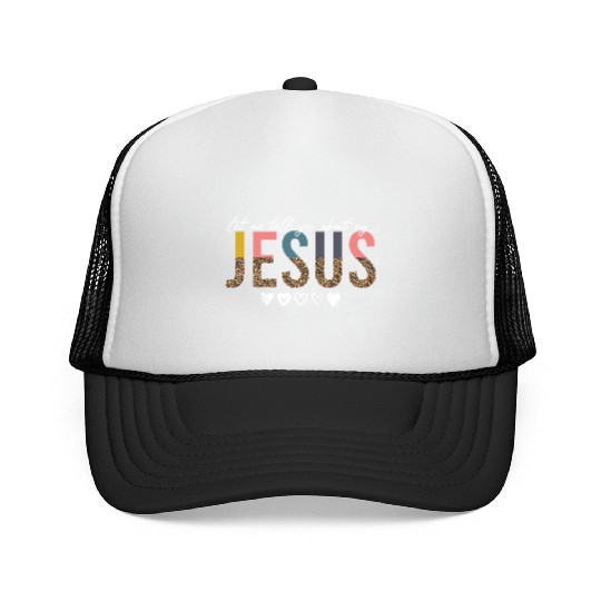 Let Me Tell You About My Jesus Christian Believer Trucker Caps