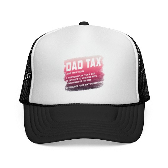 Vintage Dad Tax Definition Men Funny Father's Day Trucker Caps