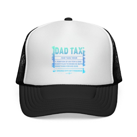 Vintage Dad Tax Definition Men Funny Father's Day Trucker Caps