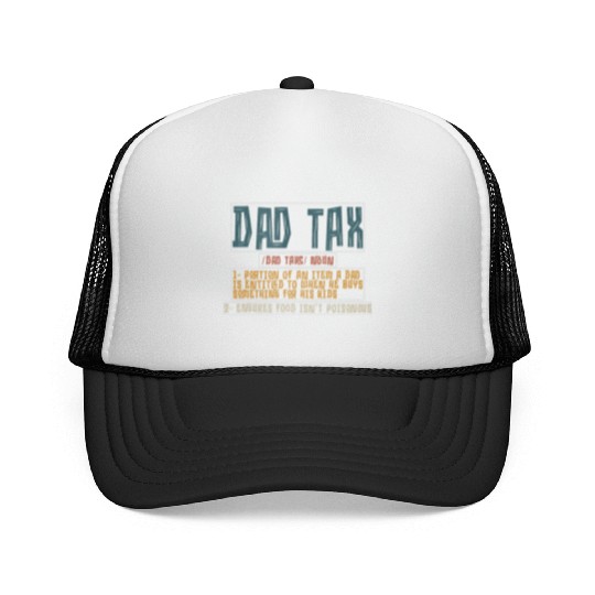 Vintage Dad Tax Definition Men Funny Father's Day Trucker Caps