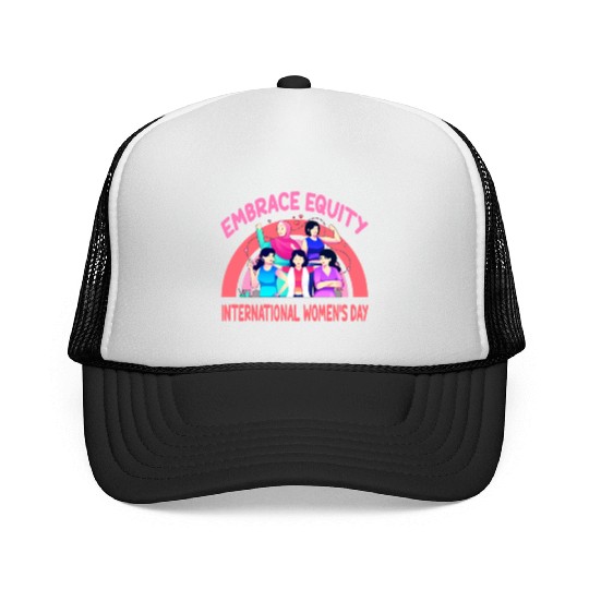 International Women's Day Embrace Equity Trucker Caps