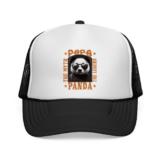Papa panda the myth the legend funny gift Trucker Caps
