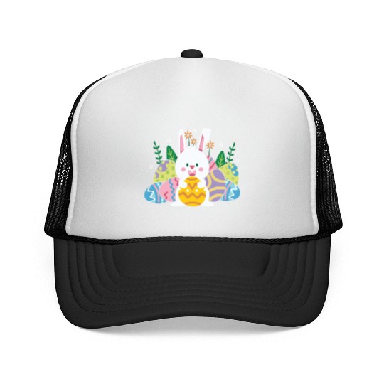 Cute Easter Bunny Egg Hunt Trucker Caps