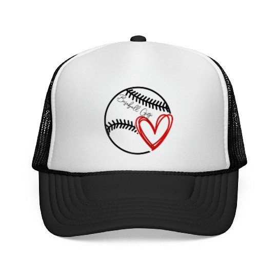 Baseball Gigi Heart Funny Baseball Lover Trucker Caps