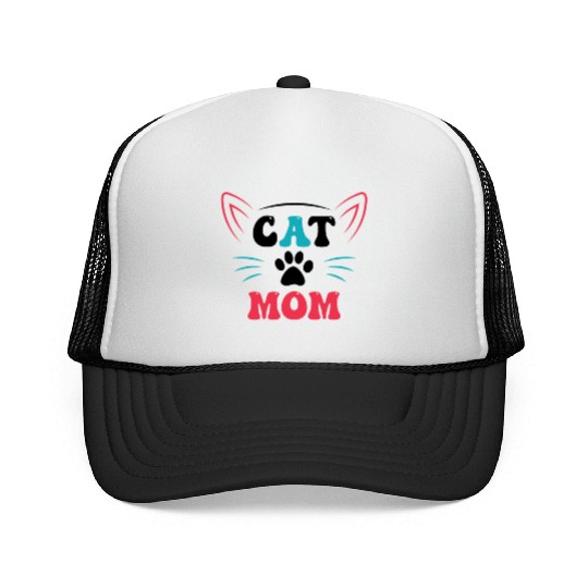 Cat Mom Trucker Caps