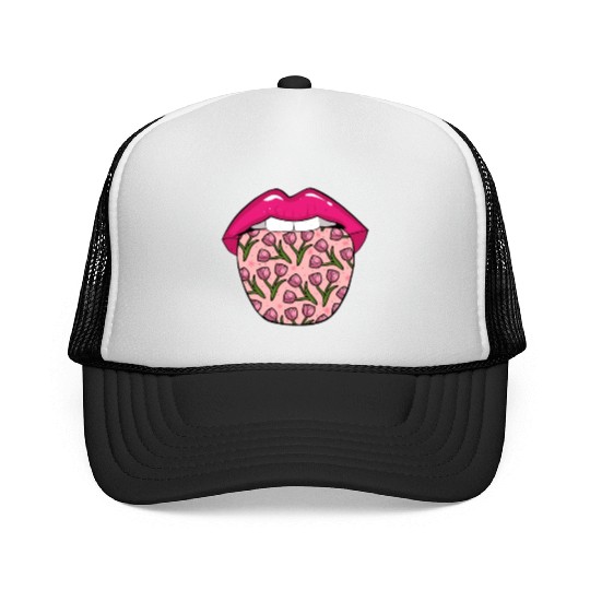 Tulip Gardening Tongue Trucker Caps