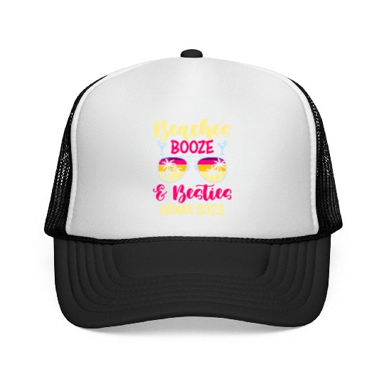 Beaches Booze Besties Hawaii 2023 Spring Break Trucker Caps