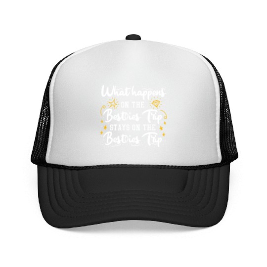 Besties Trip Vacation with Friends Spring Break Trucker Caps