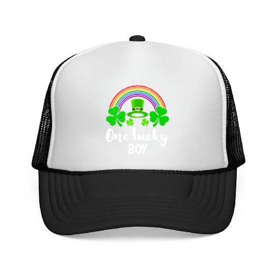 One Lucky Boy St Patrick's Day Trucker Caps