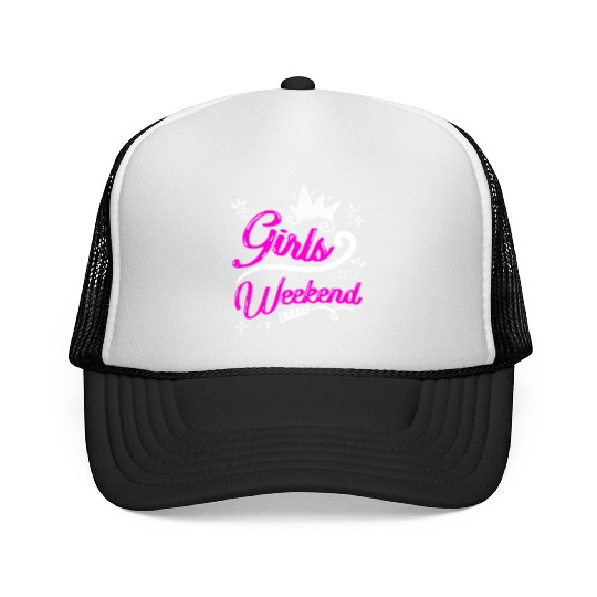 Girls Weekend Vacation Girls Trip Spring Break Trucker Caps